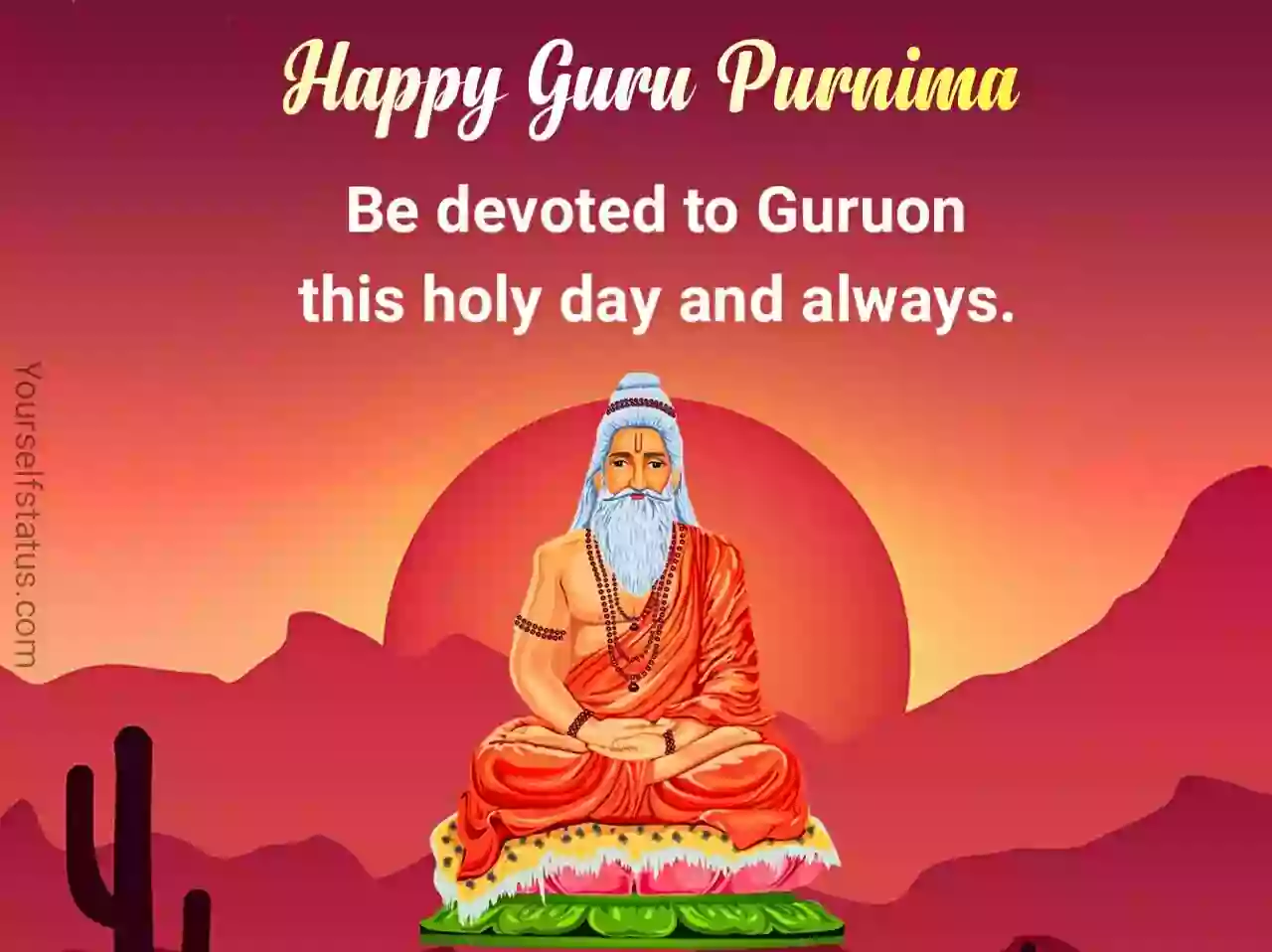 Happy Guru purnima status in english