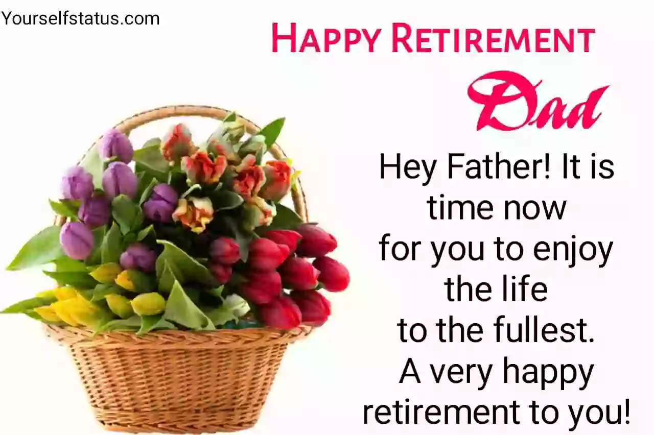 Retirement wishes for father in english