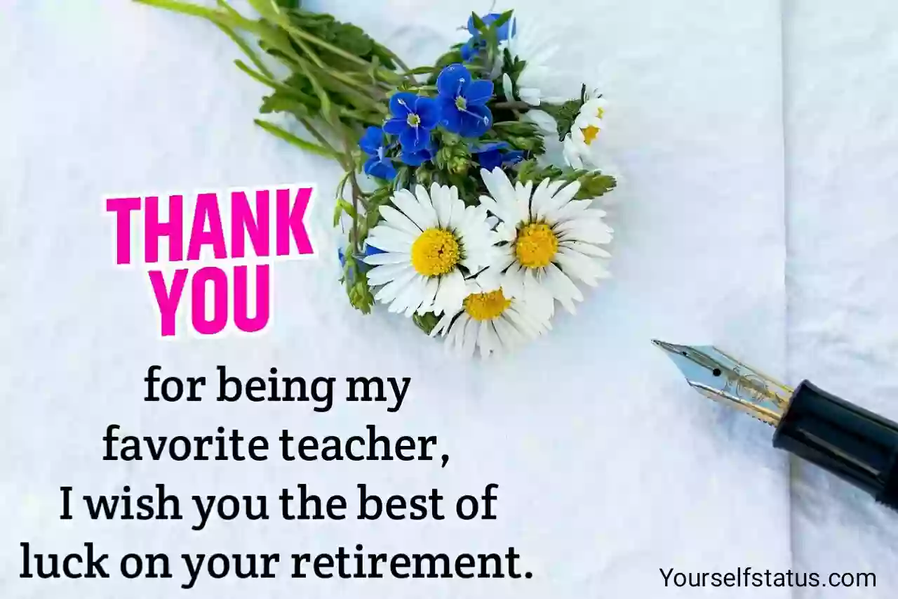 Retirement wishes for teachers in english