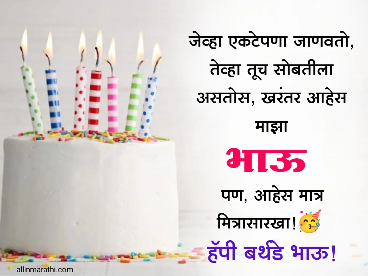Birthday quotes for brother in marathi