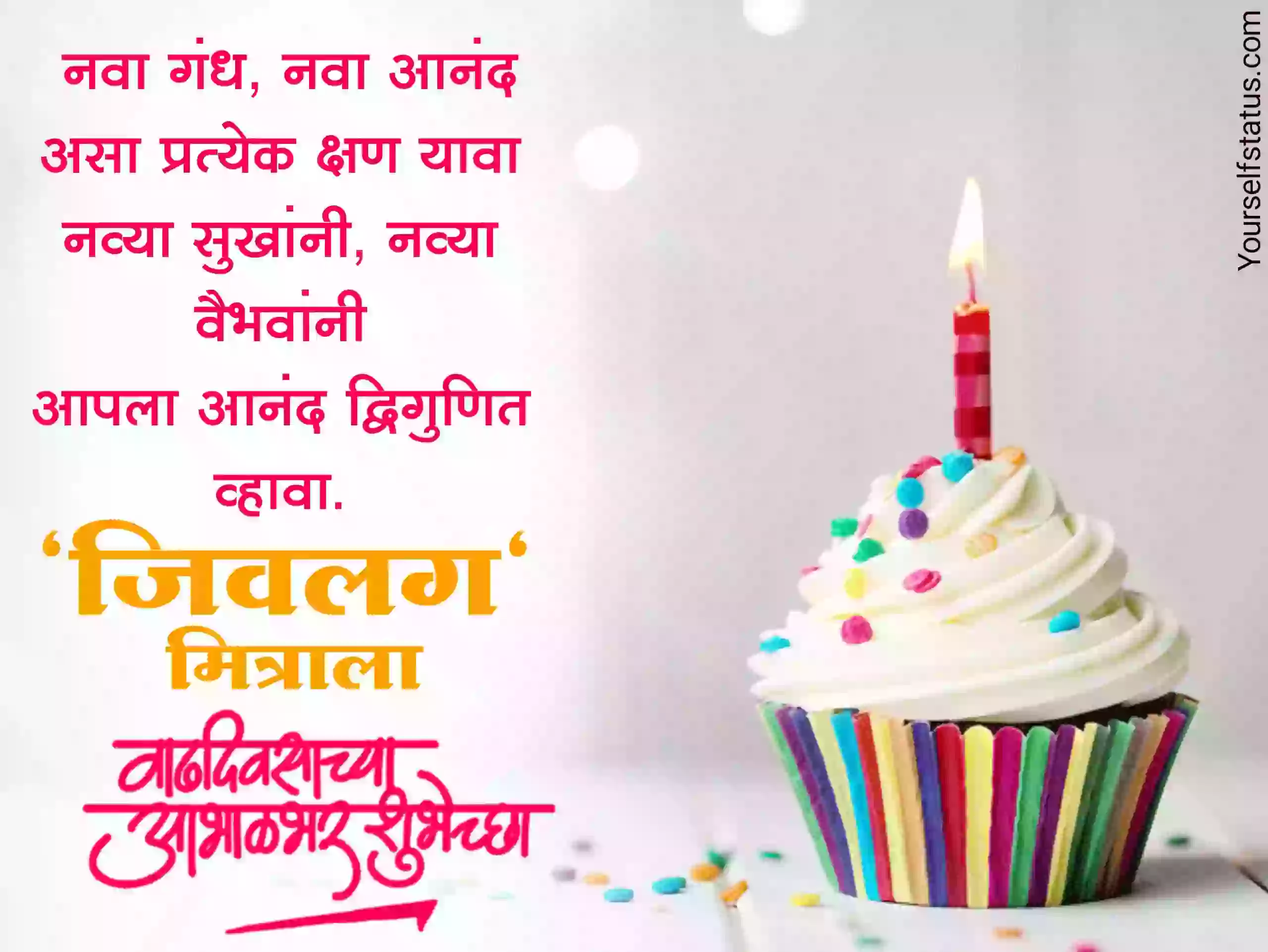 Birthday wishes for friend in marathi