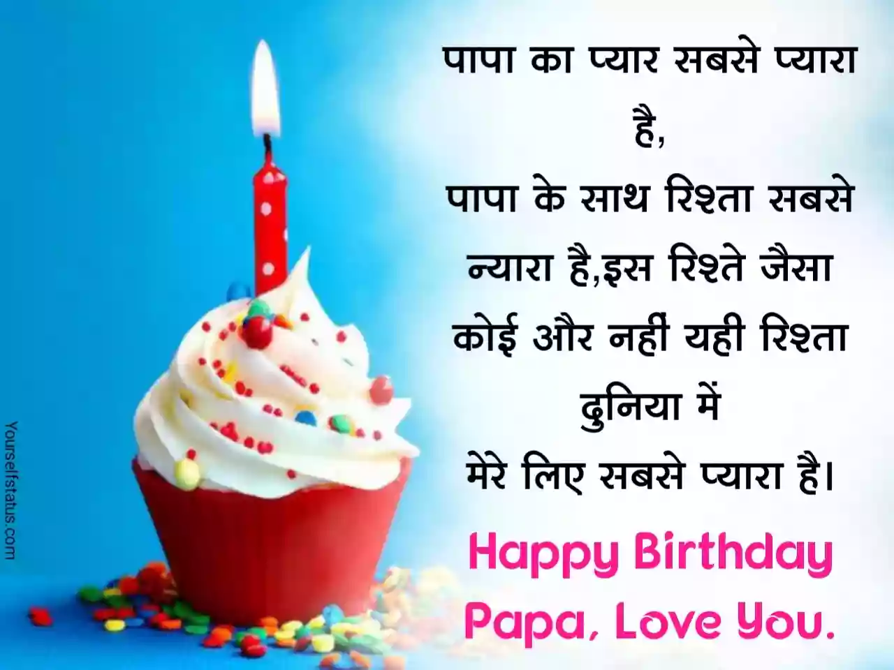 Happy birthday father images in hindi