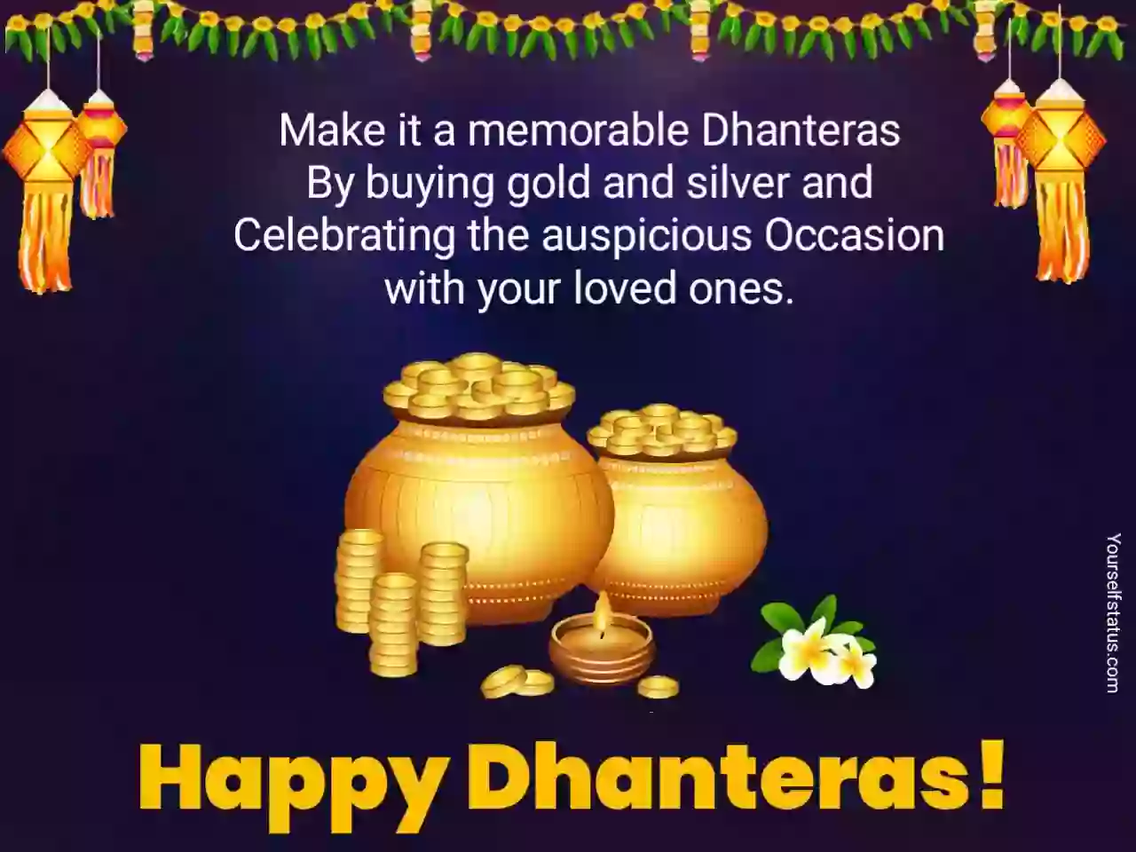 Happy Dhanteras images in english