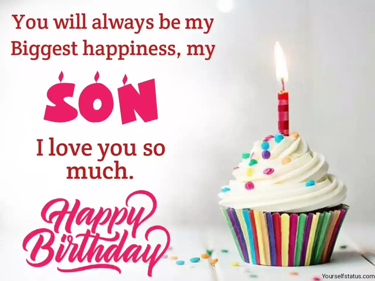 birthday wishes for son in english