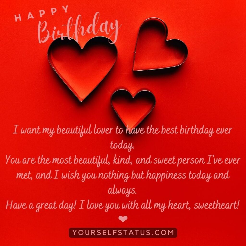 Heartfelt Happy Birthday Wishes To My Love | Romantic, Cute ...