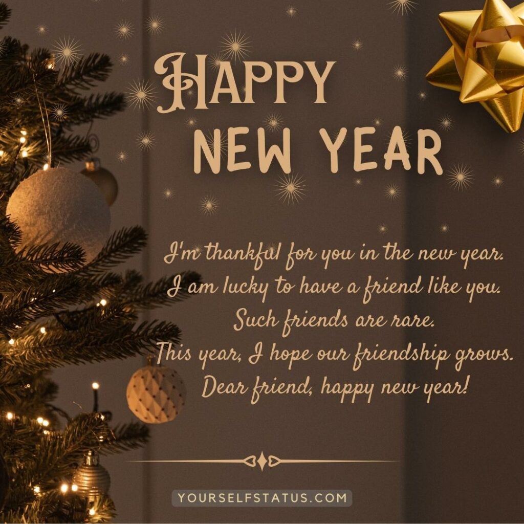 Happy New Year Best Wishes for Friends