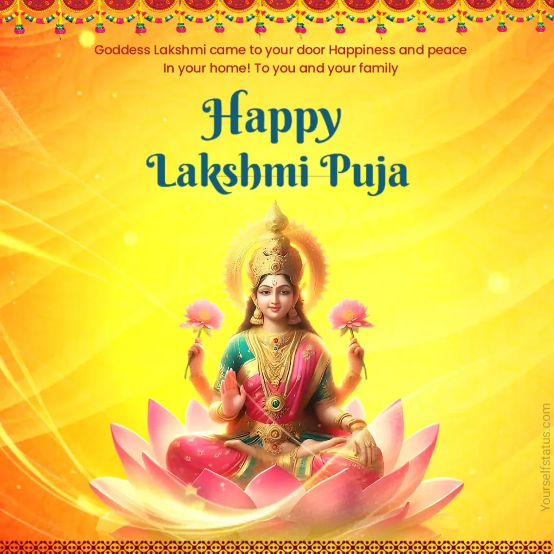 Happy Laxmi Puja wishes 2025