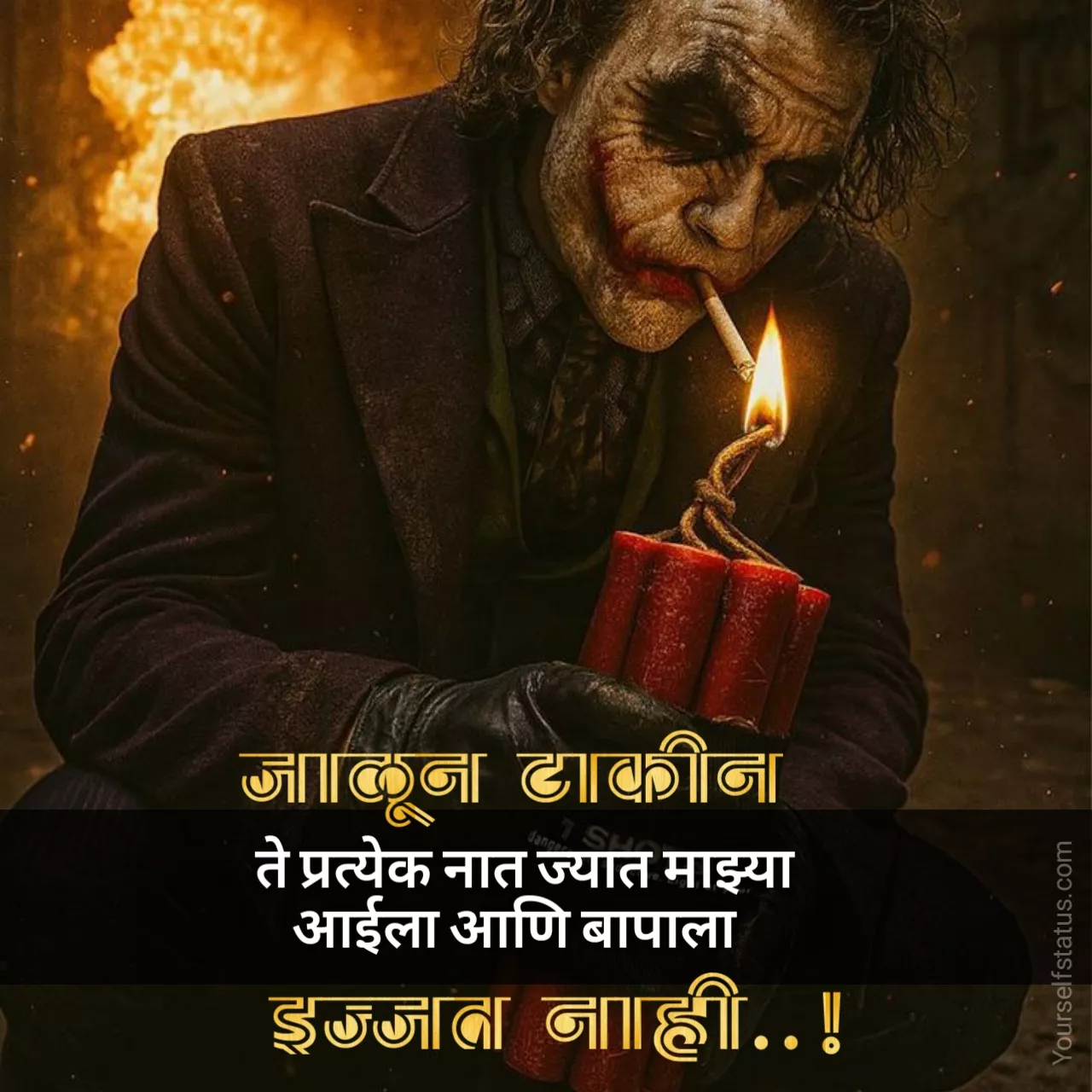Marathi Attitude Status on life