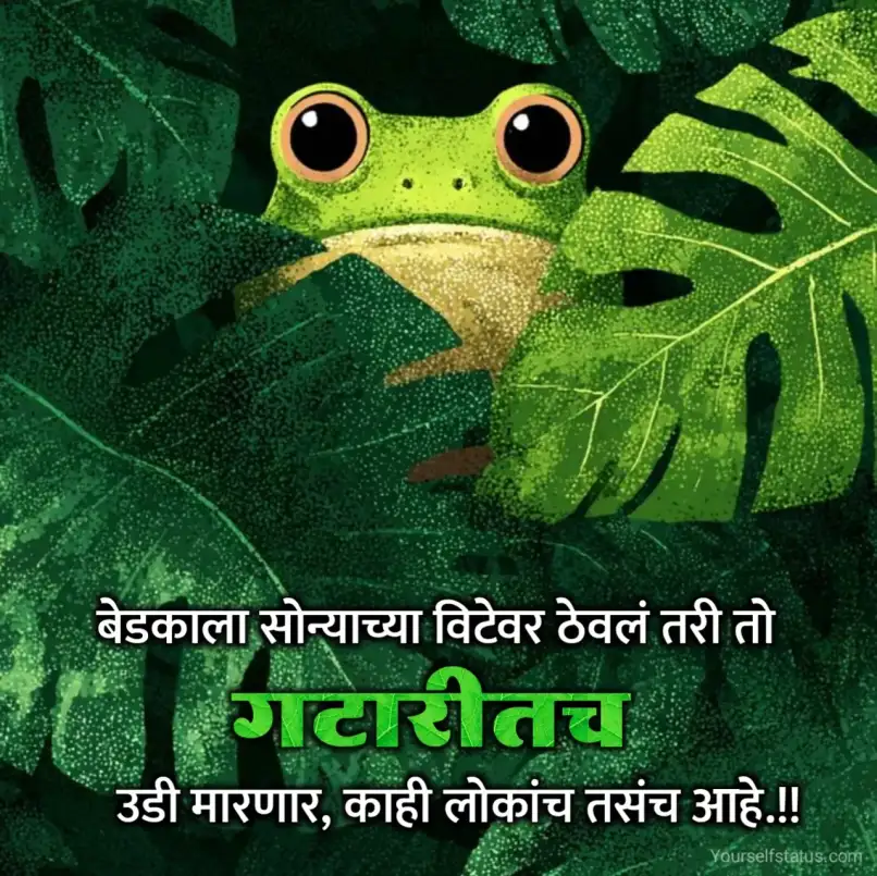 attitude tomne marathi status