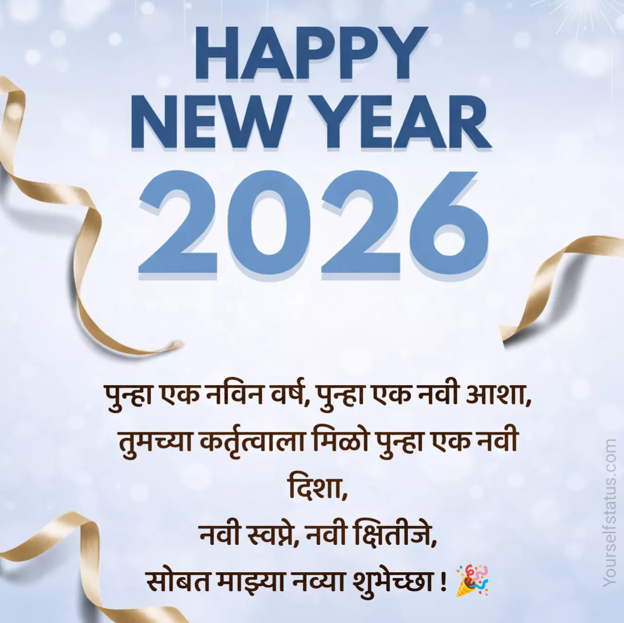 Happy new year images in marathi 2026