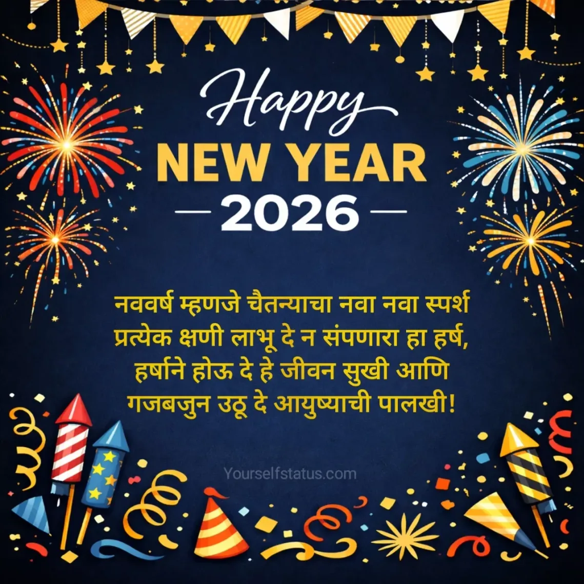 Happy new year quotes in marathi